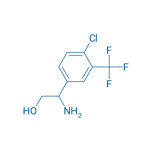 2-Amino-2-(4-chloro-3-(trifluoromethyl)phenyl)ethanol 250mg
