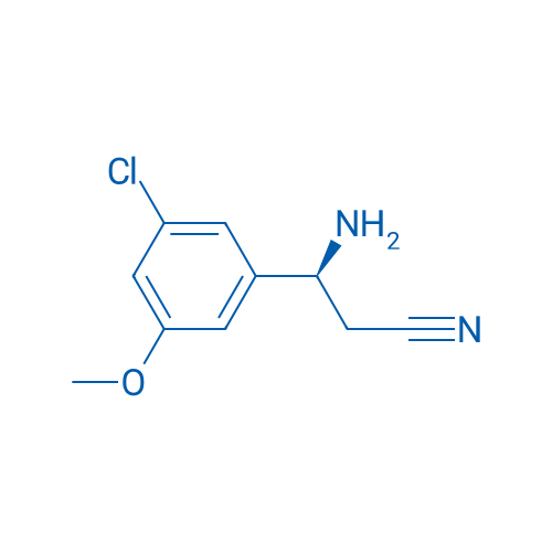 (3S)-3-AMINO-3-(5-CHLORO-3-METHOXYPHENYL)PROPANENITRILE 250mg