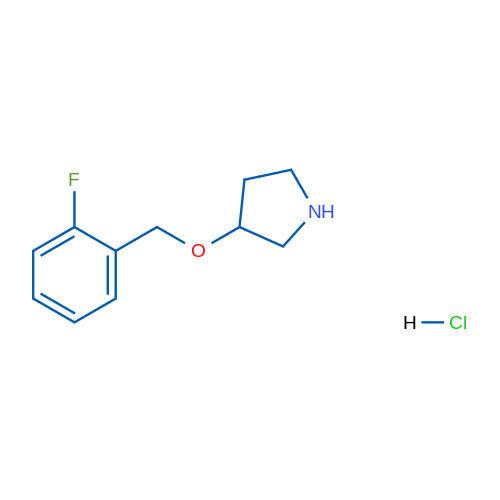 3-((2-Fluorobenzyl)oxy)pyrrolidine hydrochloride 5g