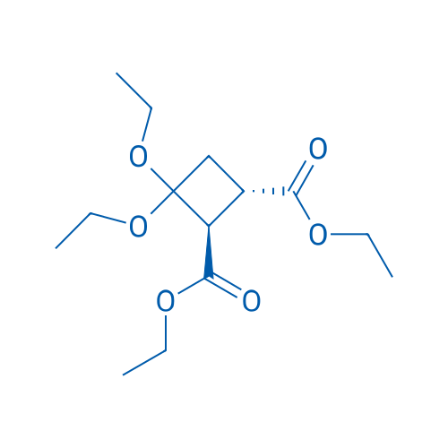 1,2-diethyl (1S,2R)-rel-3,3-diethoxycyclobutane-1,2-dicarboxylate 250mg