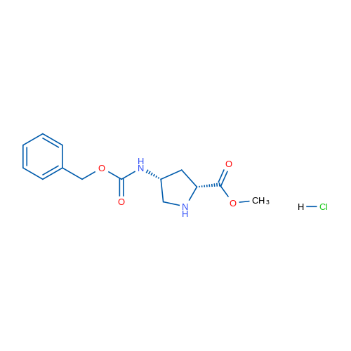 Methyl (2R,4R)-4-Cbz-aminopyrrolidine-2-carboxylate hydrochloride 1g