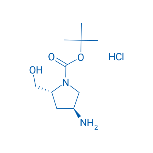 (2R,4S)-tert-Butyl 4-amino-2-(hydroxymethyl)pyrrolidine-1-carboxylate hydrochloride 250mg