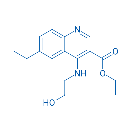 Ethyl 6-ethyl-4-((2-hydroxyethyl)amino)quinoline-3-carboxylate 1g