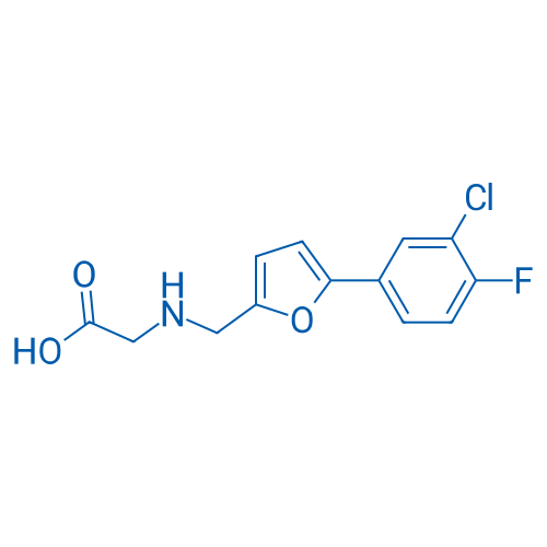 2-(((5-(3-Chloro-4-fluorophenyl)furan-2-yl)methyl)amino)acetic acid 5g