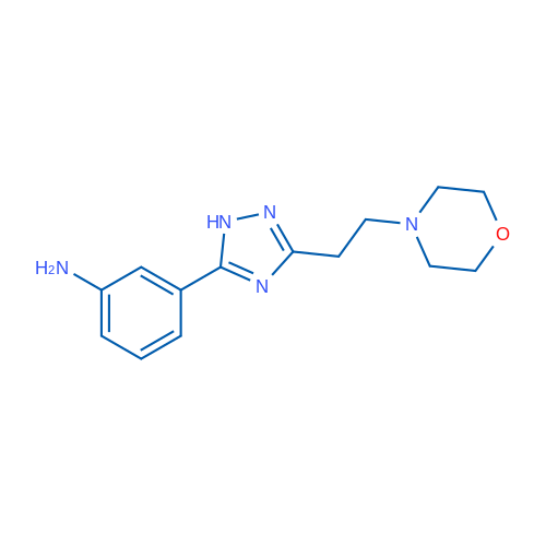 3-(3-(2-Morpholinoethyl)-1H-1,2,4-triazol-5-yl)aniline 1g