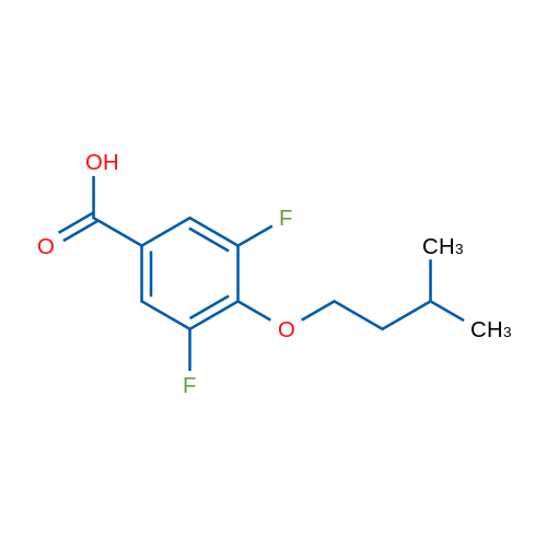 3,5-Difluoro-4-(isopentyloxy)benzoic acid 1g