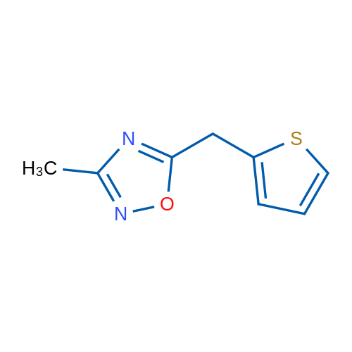 3-Methyl-5-(2-thienylmethyl)-1,2,4-oxadiazole 5g