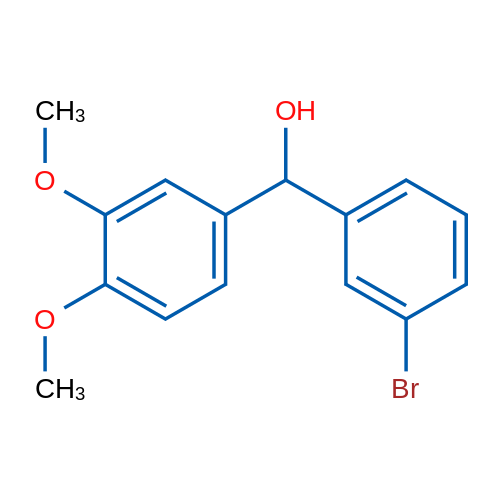 (3-Bromophenyl)(3,4-dimethoxyphenyl)methanol 1g
