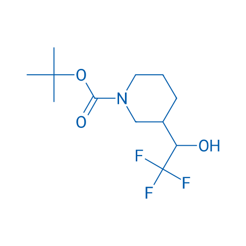 tert-Butyl 3-(2,2,2-trifluoro-1-hydroxyethyl)piperidine-1-carboxylate 250mg