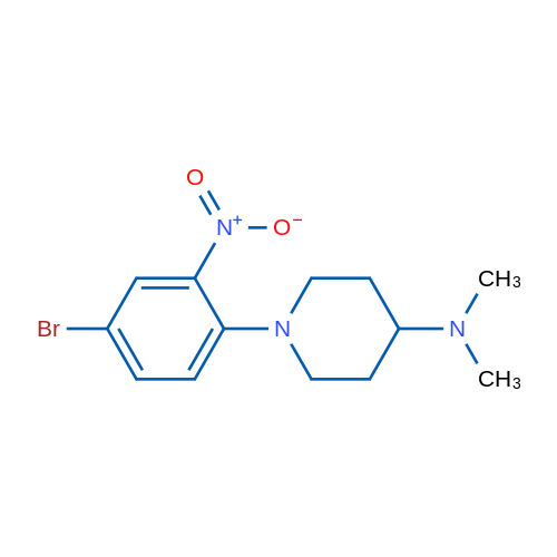 1-(4-Bromo-2-nitrophenyl)-N,N-dimethylpiperidin-4-amine 1g