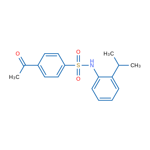 4-Acetyl-N-(2-isopropylphenyl)benzenesulfonamide 1g