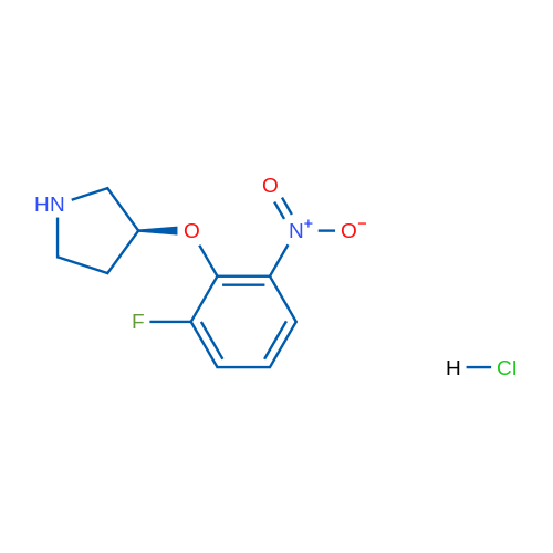 (S)-3-(2-Fluoro-6-nitrophenoxy)pyrrolidine hydrochloride 1g