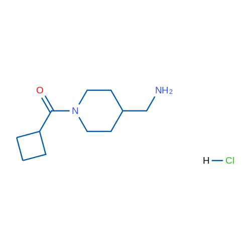 (4-(Aminomethyl)piperidin-1-yl)(cyclobutyl)methanone hydrochloride 5g