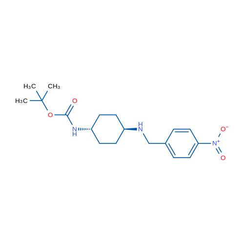 tert-Butyl (trans-4-((4-nitrobenzyl)amino)cyclohexyl)carbamate 1g