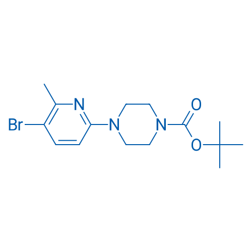tert-Butyl 4-(5-bromo-6-methylpyridin-2-yl)piperazine-1-carboxylate 250mg