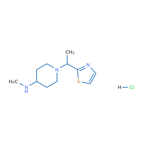 N-Methyl-1-(1-(thiazol-2-yl)ethyl)piperidin-4-amine hydrochloride 1g