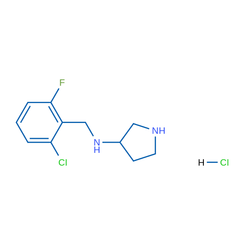 N-(2-Chloro-6-fluorobenzyl)pyrrolidin-3-amine hydrochloride 1g