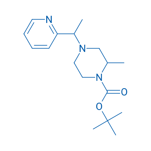 tert-Butyl 2-methyl-4-(1-(pyridin-2-yl)ethyl)piperazine-1-carboxylate 100mg