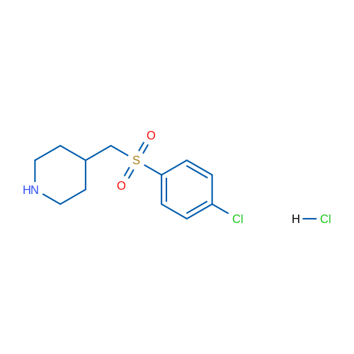 4-(((4-Chlorophenyl)sulfonyl)methyl)piperidine hydrochloride 1g