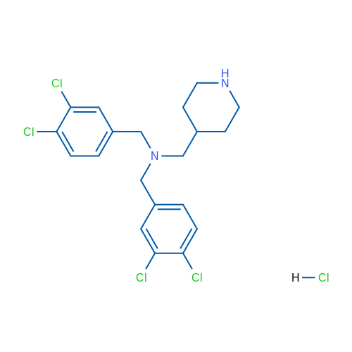 N,N-Bis(3,4-dichlorobenzyl)-1-(piperidin-4-yl)methanamine hydrochloride 1g