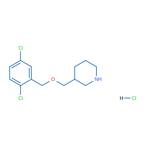 3-(((2,5-Dichlorobenzyl)oxy)methyl)piperidine hydrochloride 1g