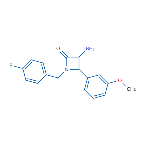 3-Amino-1-(4-fluorobenzyl)-4-(3-methoxyphenyl)azetidin-2-one 1g