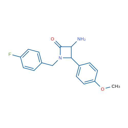 3-Amino-1-(4-fluorobenzyl)-4-(4-methoxyphenyl)azetidin-2-one 1g