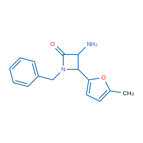 3-Amino-1-benzyl-4-(5-methylfuran-2-yl)azetidin-2-one 10g