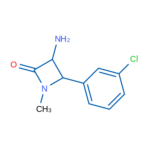 3-Amino-4-(3-chlorophenyl)-1-methylazetidin-2-one 1g