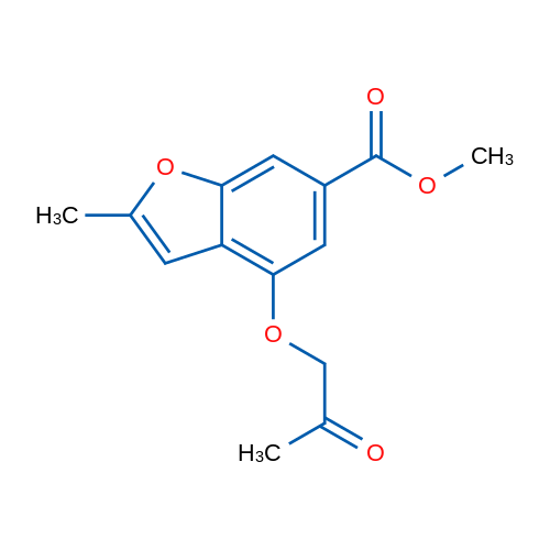 Methyl 2-methyl-4-(2-oxopropoxy)benzofuran-6-carboxylate 1g