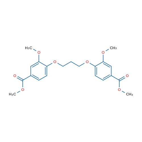 Dimethyl 4,4'-(propane-1,3-diylbis(oxy))bis(3-methoxybenzoate) 1g