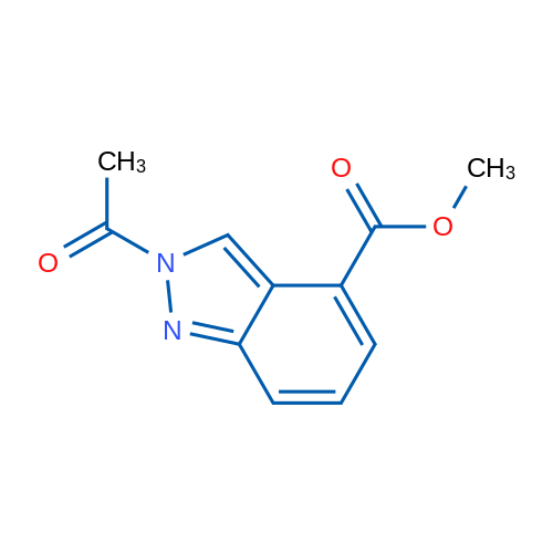 Methyl 2-acetyl-2H-indazole-4-carboxylate 1g