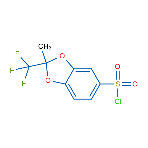 2-Methyl-2-(trifluoromethyl)-2H-1,3-benzodioxole-5-sulfonyl chloride 1g