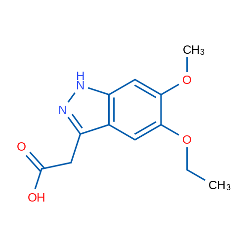 2-(5-Ethoxy-6-methoxy-1H-indazol-3-yl)acetic acid 1g