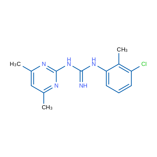 1-(3-Chloro-2-methylphenyl)-3-(4,6-dimethylpyrimidin-2-yl)guanidine 1g