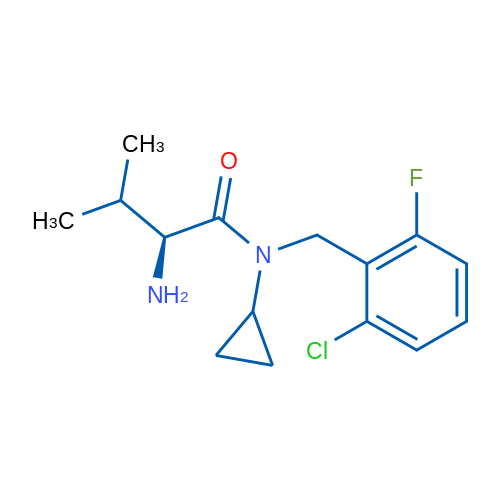 (S)-2-Amino-N-(2-chloro-6-fluorobenzyl)-N-cyclopropyl-3-methylbutanamide 1g