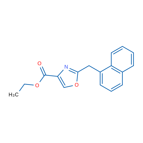 Ethyl 2-(naphthalen-1-ylmethyl)oxazole-4-carboxylate 1g