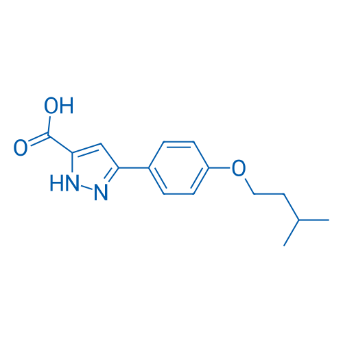 3-(4-(Isopentyloxy)phenyl)-1H-pyrazole-5-carboxylic acid 1g