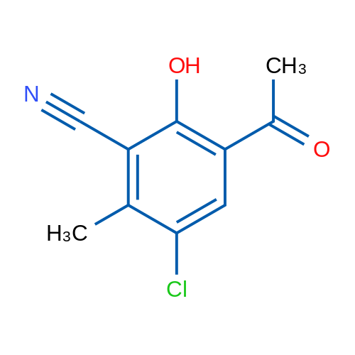 3-Acetyl-5-chloro-2-hydroxy-6-methylbenzonitrile 1g