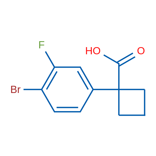 1-(4-Bromo-3-fluorophenyl)cyclobutane-1-carboxylic acid 250mg