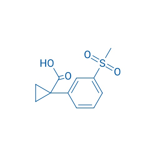 1-(3-(Methylsulfonyl)phenyl)cyclopropane-1-carboxylic acid 250mg