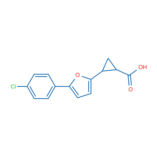 2-(5-(4-Chlorophenyl)furan-2-yl)cyclopropanecarboxylic acid 1g