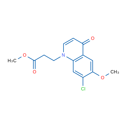 Methyl 3-(7-chloro-6-methoxy-4-oxoquinolin-1(4H)-yl)propanoate 1g