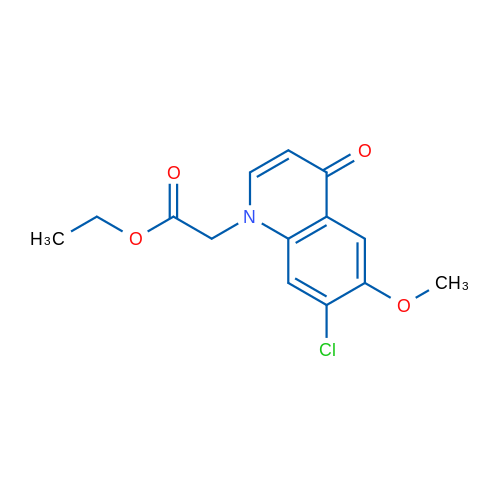 Ethyl 2-(7-chloro-6-methoxy-4-oxoquinolin-1(4H)-yl)acetate 1g