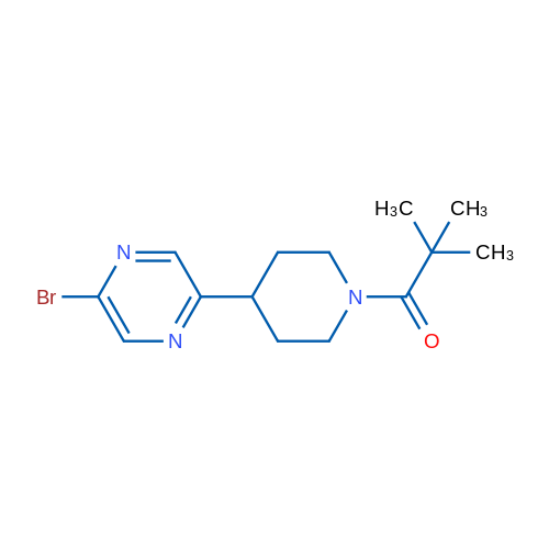 1-(4-(5-Bromopyrazin-2-yl)piperidin-1-yl)-2,2-dimethylpropan-1-one 1g