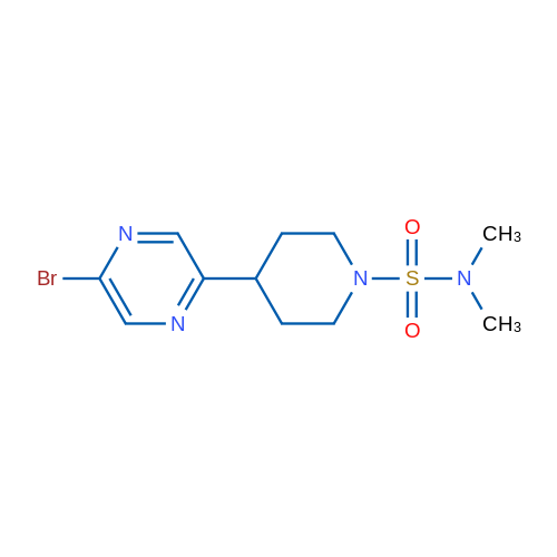 4-(5-Bromopyrazin-2-yl)-N,N-dimethylpiperidine-1-sulfonamide 1g