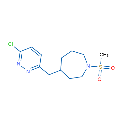 4-((6-Chloropyridazin-3-yl)methyl)-1-(methylsulfonyl)azepane 1g