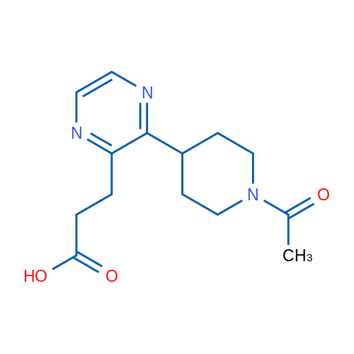 3-(3-(1-Acetylpiperidin-4-yl)pyrazin-2-yl)propanoic acid 1g