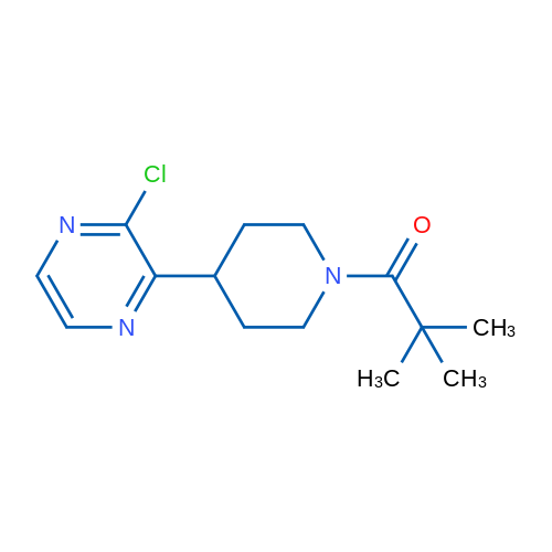 1-(4-(3-Chloropyrazin-2-yl)piperidin-1-yl)-2,2-dimethylpropan-1-one 1g