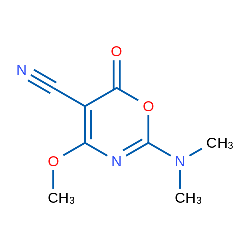 2-(Dimethylamino)-4-methoxy-6-oxo-6H-1,3-oxazine-5-carbonitrile 1g